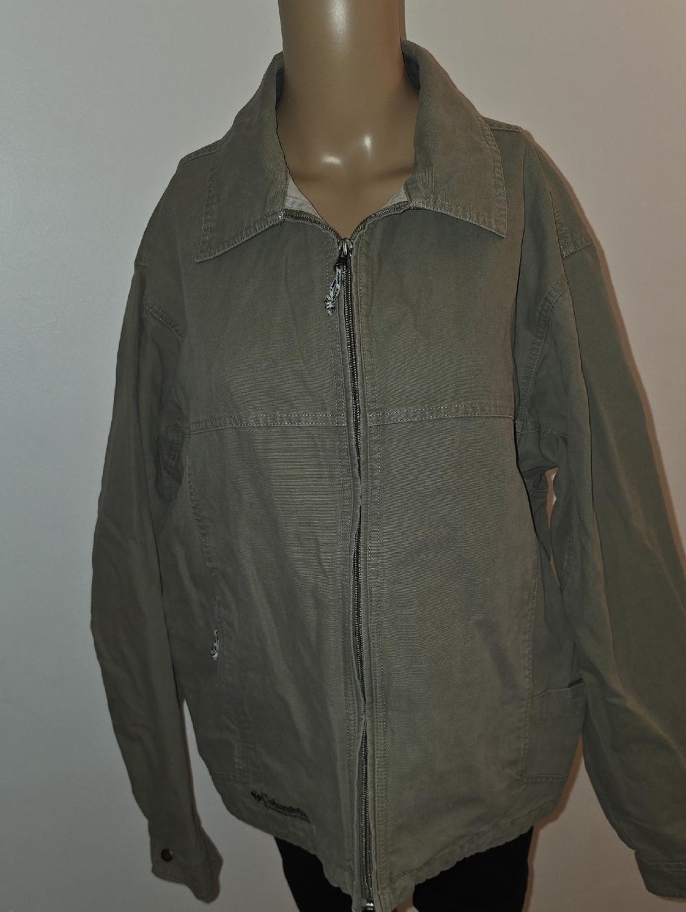 Men's Military-Style Field Jacket in Olive